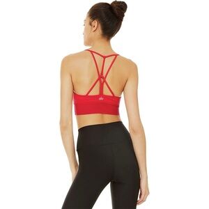 ALO Yoga Red Strappy Crop Top